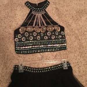 two piece homecoming dress