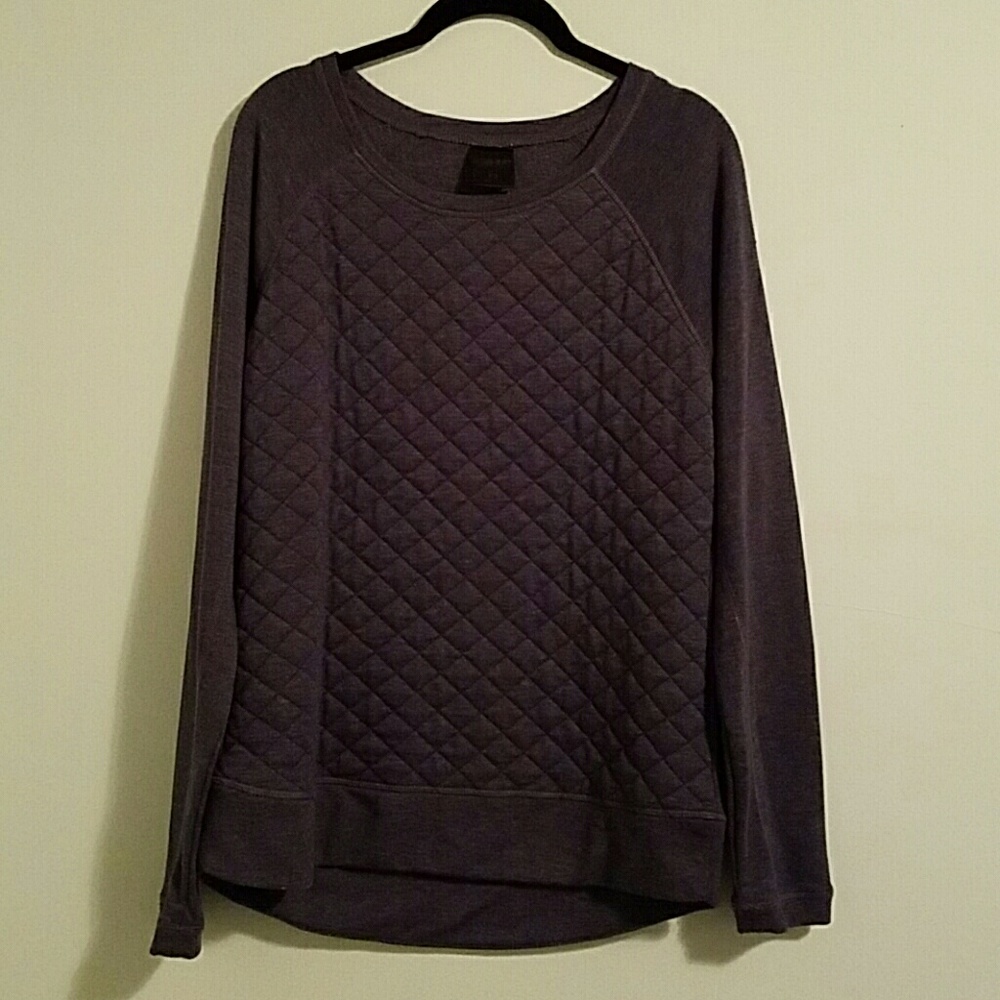 Waterproof Quilted Crew Neck Sweatshirt