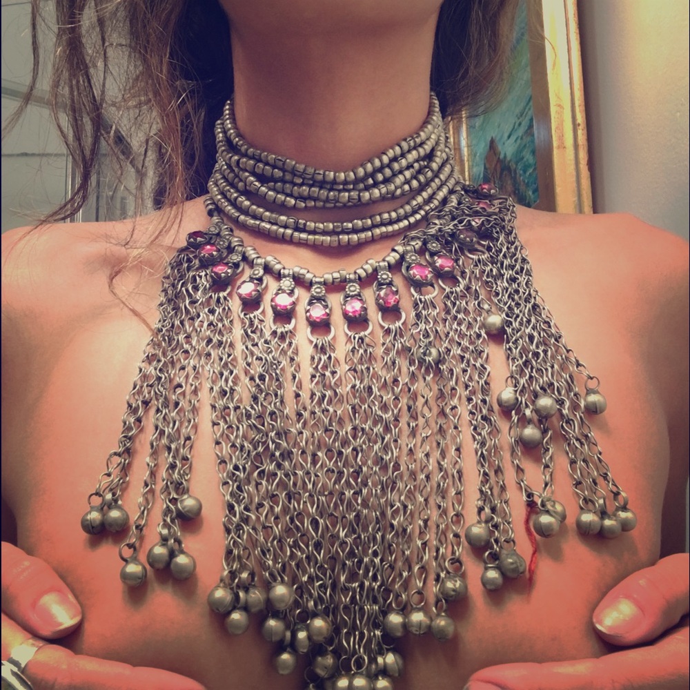 Goddess tribal necklace