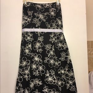 Hawaiian flower strapless dress size 9/10