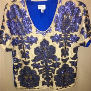 Tracy Reece sequin blouse/shirt 😍💙