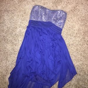 blue homecoming dress