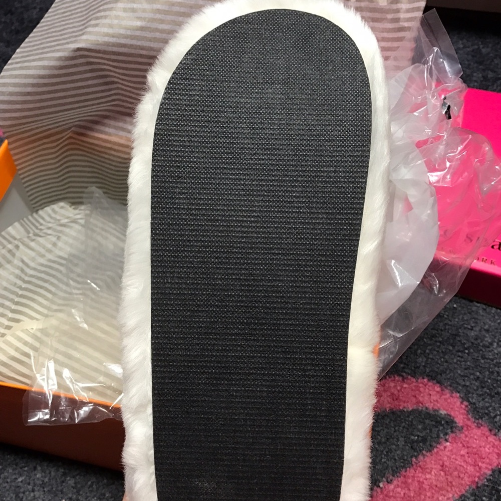 KATE SPADE ♠️ New York Bali Fur Slippers 8 - Picture 7 of 8