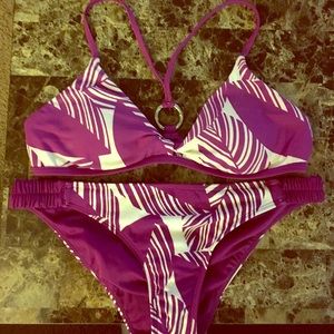 Purple leaves bikini