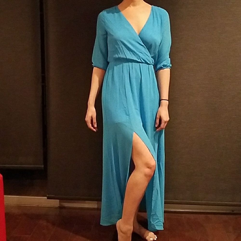 🧯CLEARANCE 🧯👗💗👗DOUBLE SLIT MAXI DRESS - Picture 1 of 5