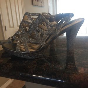 Sparkly Silver Shoes