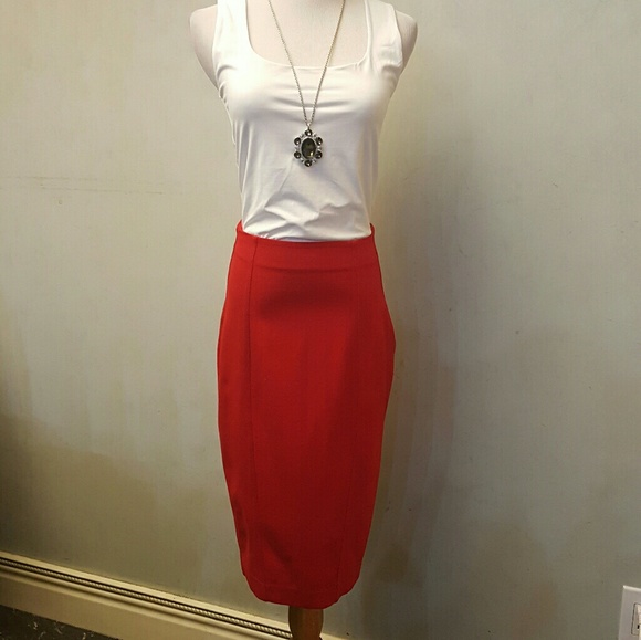 Express Dresses & Skirts - Express red pencil skirt .