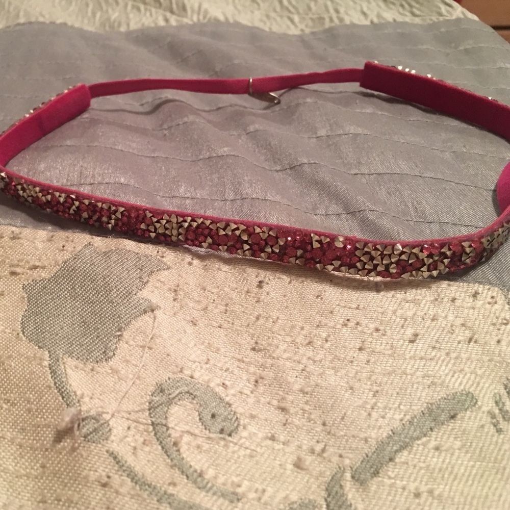 Pink and silver headband from Pink Pewter