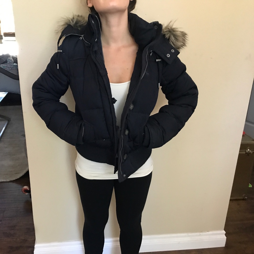 Abercrombie & Fitch snow jacket with fur