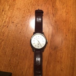 Mens Hugo boss watch with leather band