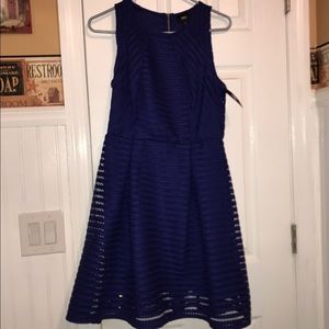 Royal Blue fit and flare dress