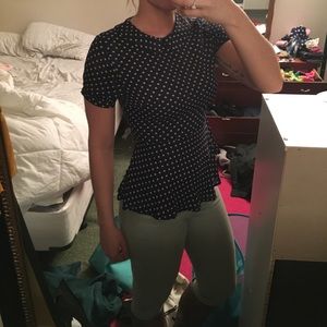 NEWLY ADDED 💕Baby doll poka dot shirt