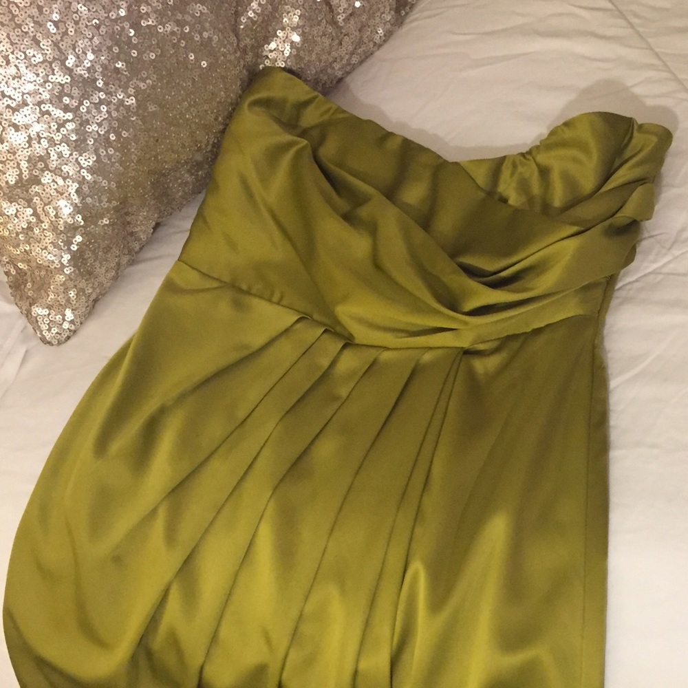 Chartreuse cocktail dress, size 2. Limited Brand