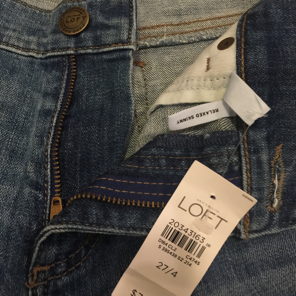 Loft relax skinny jeans