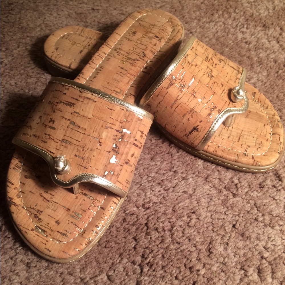 Donald J Pliner Cork Sole step in - Worn Once