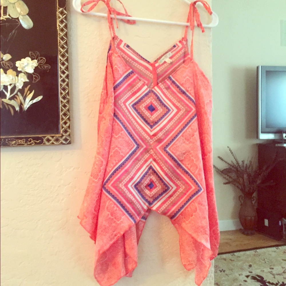 Silky love& fire beach tank