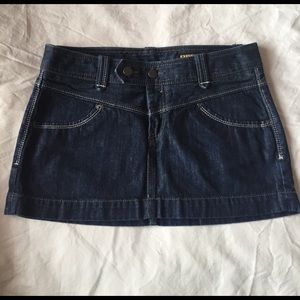 Jean mini skirt