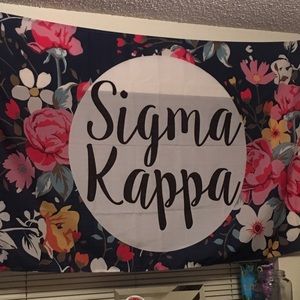 Sigma Kappa floral flag
