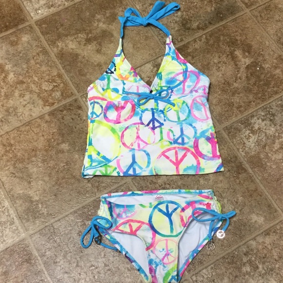 peace sign tankini