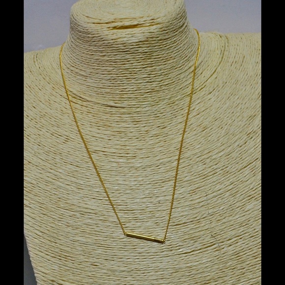 Madewell Etched Bar Necklace - Picture 2 of 3