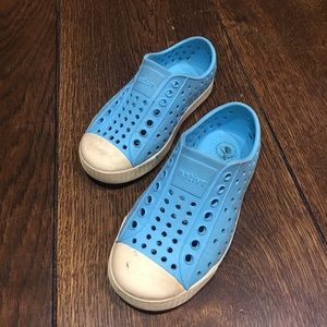 Light blue Native slip-ons