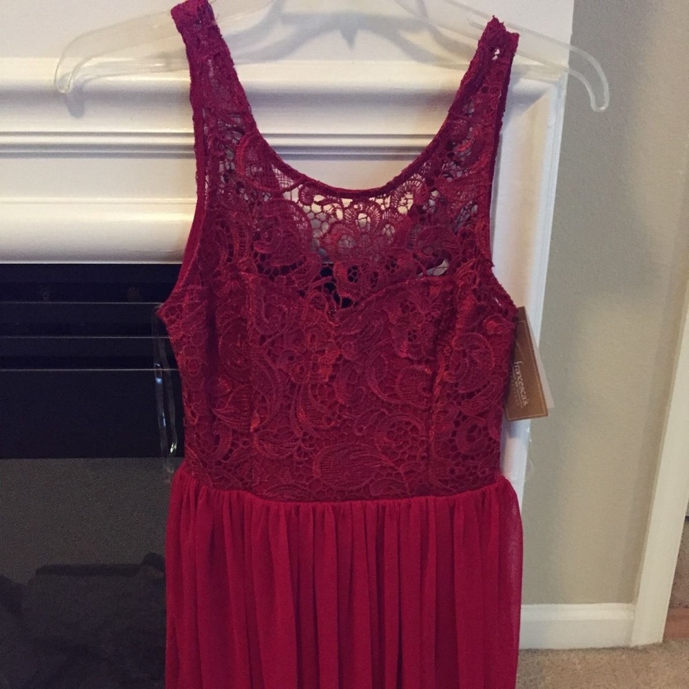New NWT Francesca's Elegant Lace Top Flow Bottom