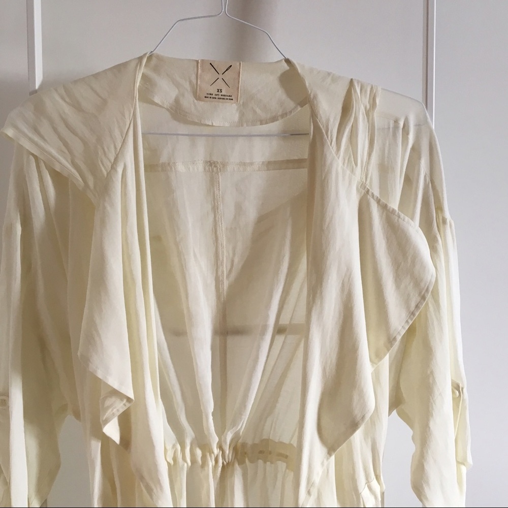 Pins and Needles Cream Flowy Cardigan - Picture 2 of 3