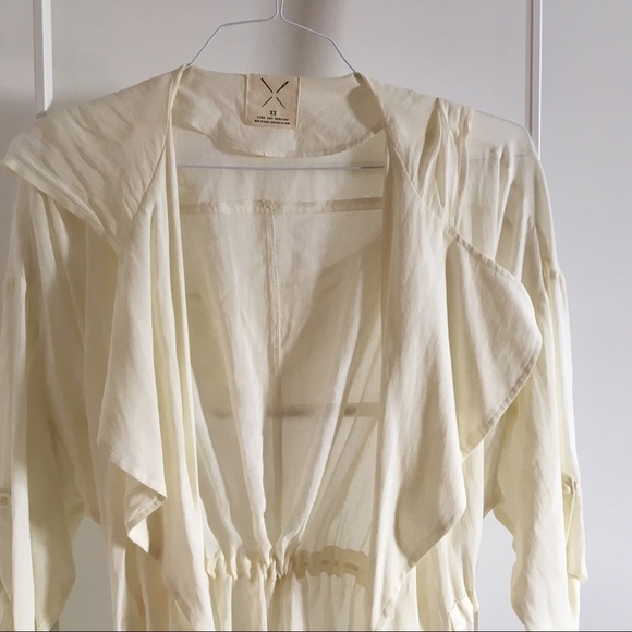 Pins and Needles Cream Flowy Cardigan - Picture 2 of 3