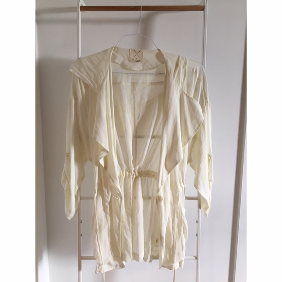 Pins and Needles Cream Flowy Cardigan - Picture 3 of 3