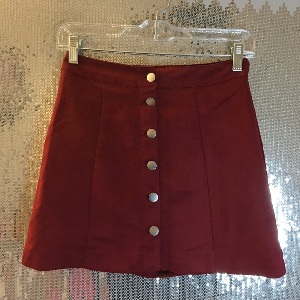 H&M Button Down Mini Skirt