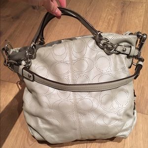 Grey Coach bag