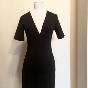 Zara Heavy Knit V neck Dress