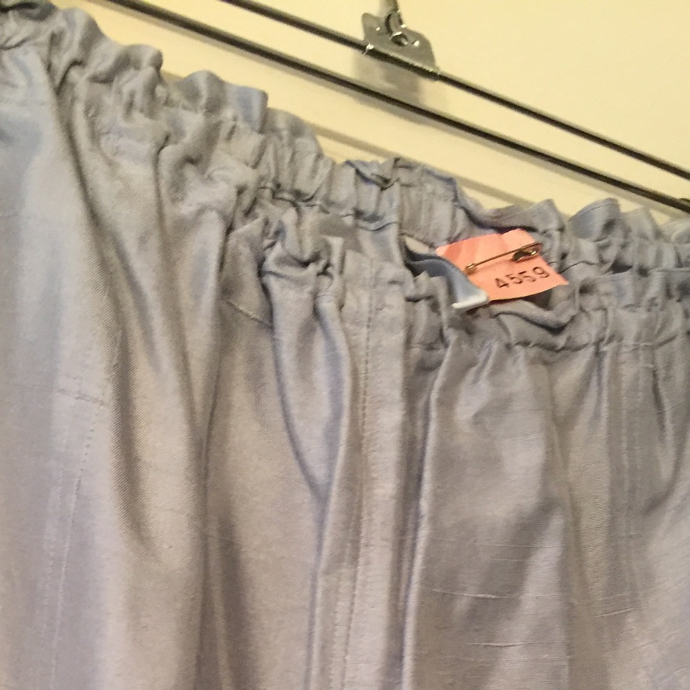 Via seta 100% silk lilac drawstring pants 14