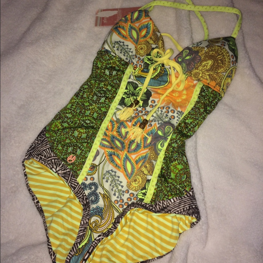 Maaji reversible yellow one piece