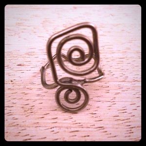 Sterling silver unique ring - handmade