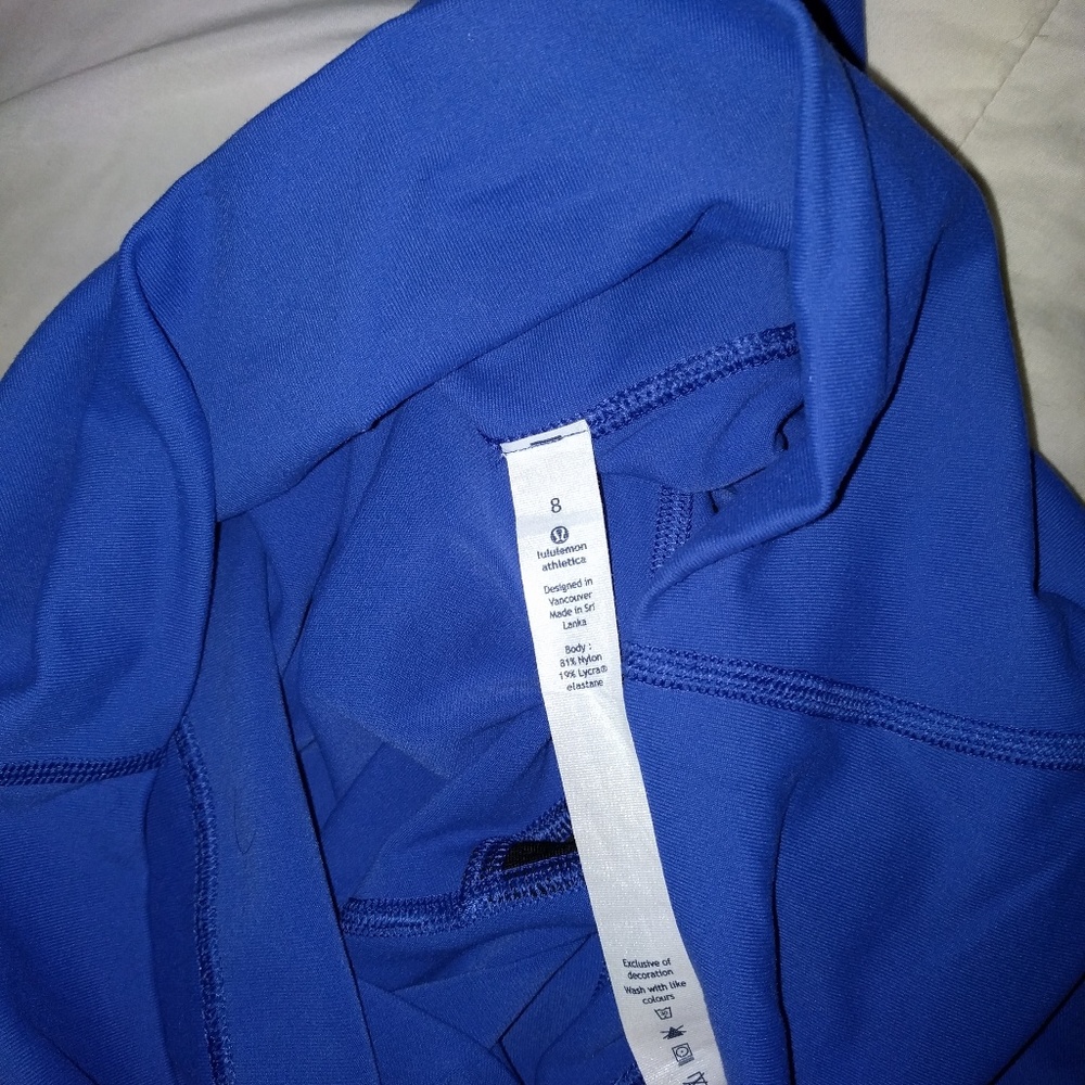 Lululemon high rise sapphire blue pants