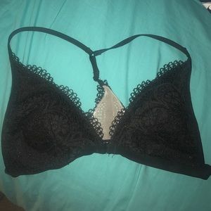 Black lace bralette