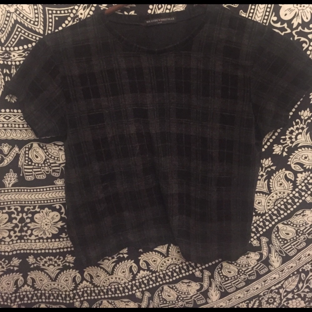 Plaid brandy Melville top