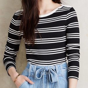 Anthropologie Everleigh Boatneck Striped Top Anthropologie Everleigh Boatneck Striped Top