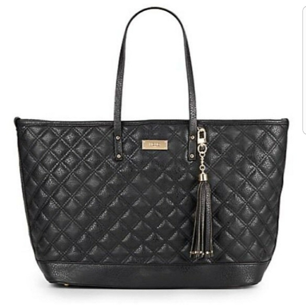 BCBG Paris Quilted Faux Leather Tote Handbag - Picture 1 of 3