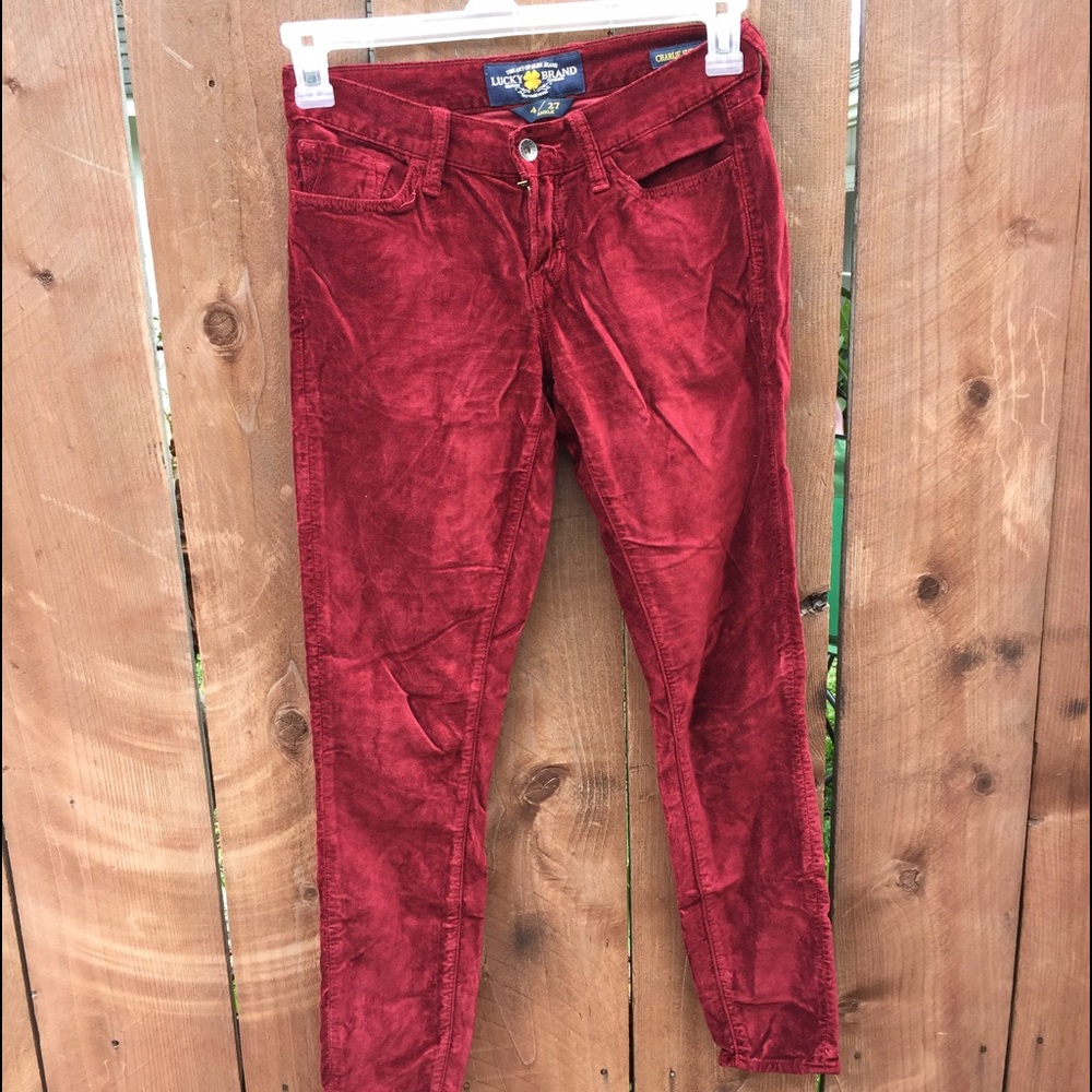 Lucky Brand velvet jeans