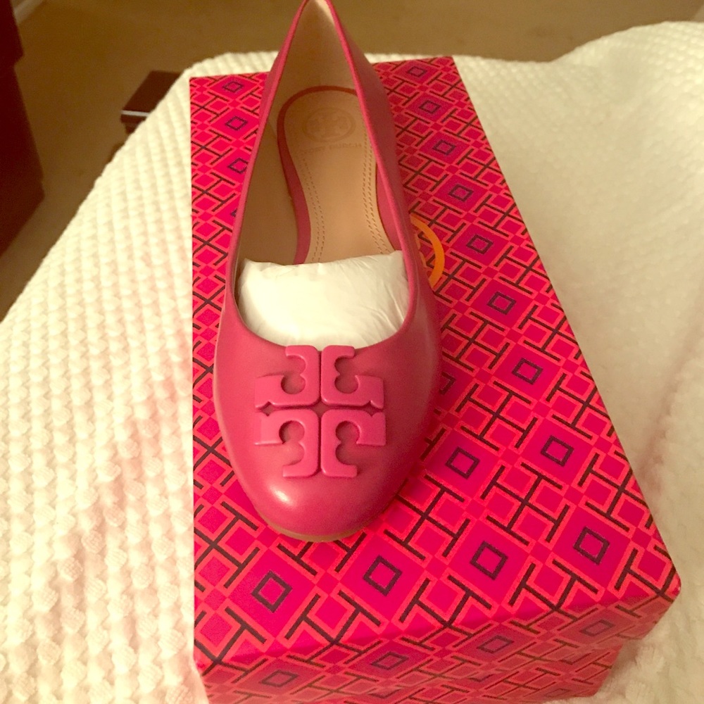 Tory Burch pink flats