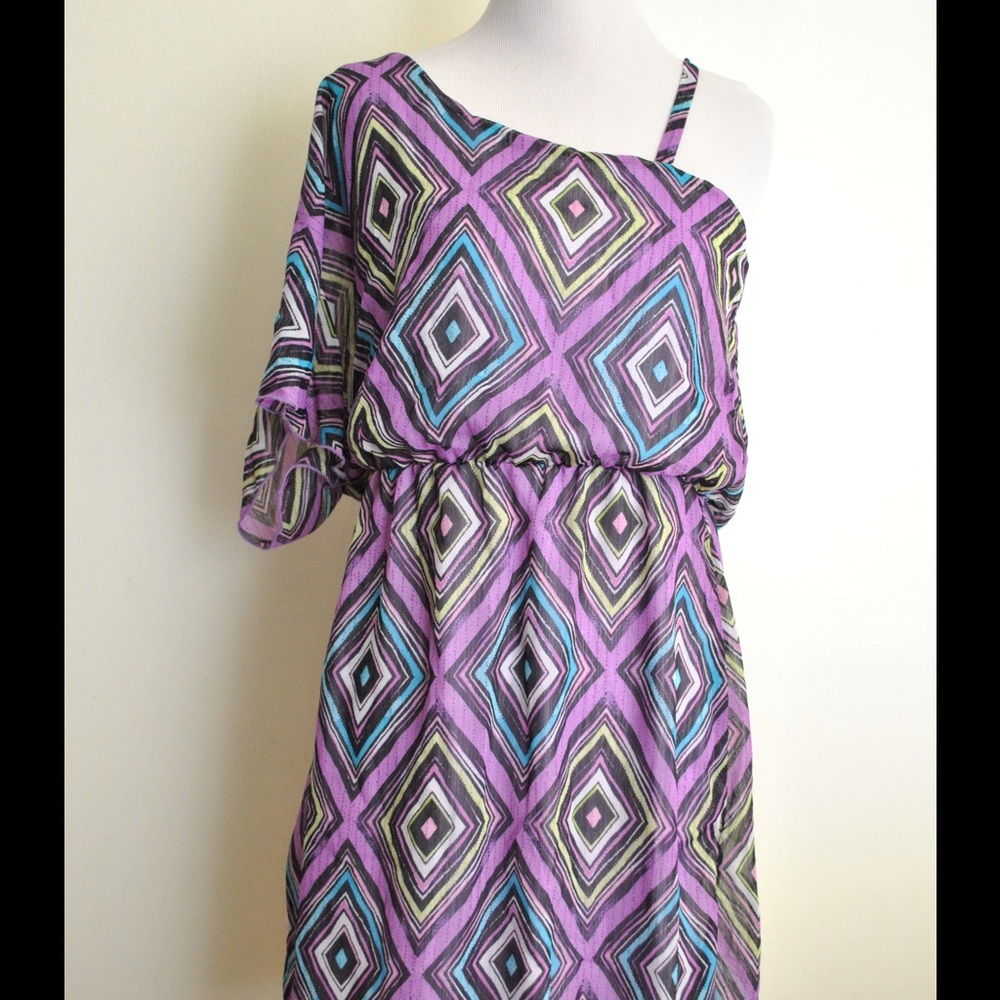 Geometric Asymmetrical Dress