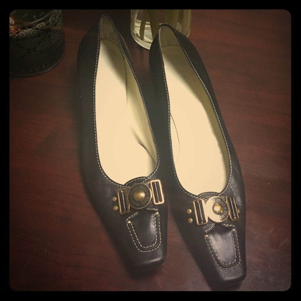 MIU MIU princess heel pumps
