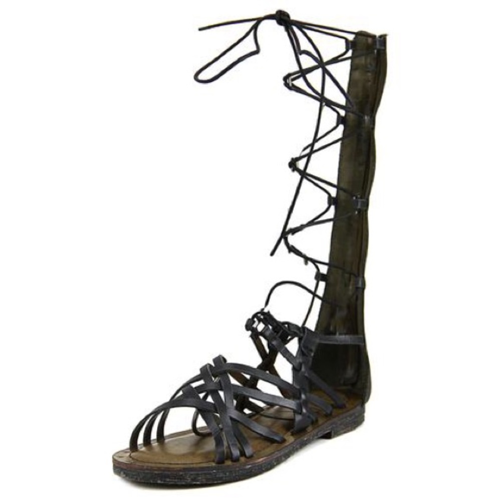 Lenora Mia heritage gladiator sandal black