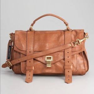 Proenza Schouler PS1 satchel medium in brown color