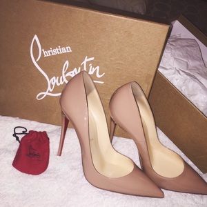 Christian Louboutin So Kate 120 Patent Nude Heel