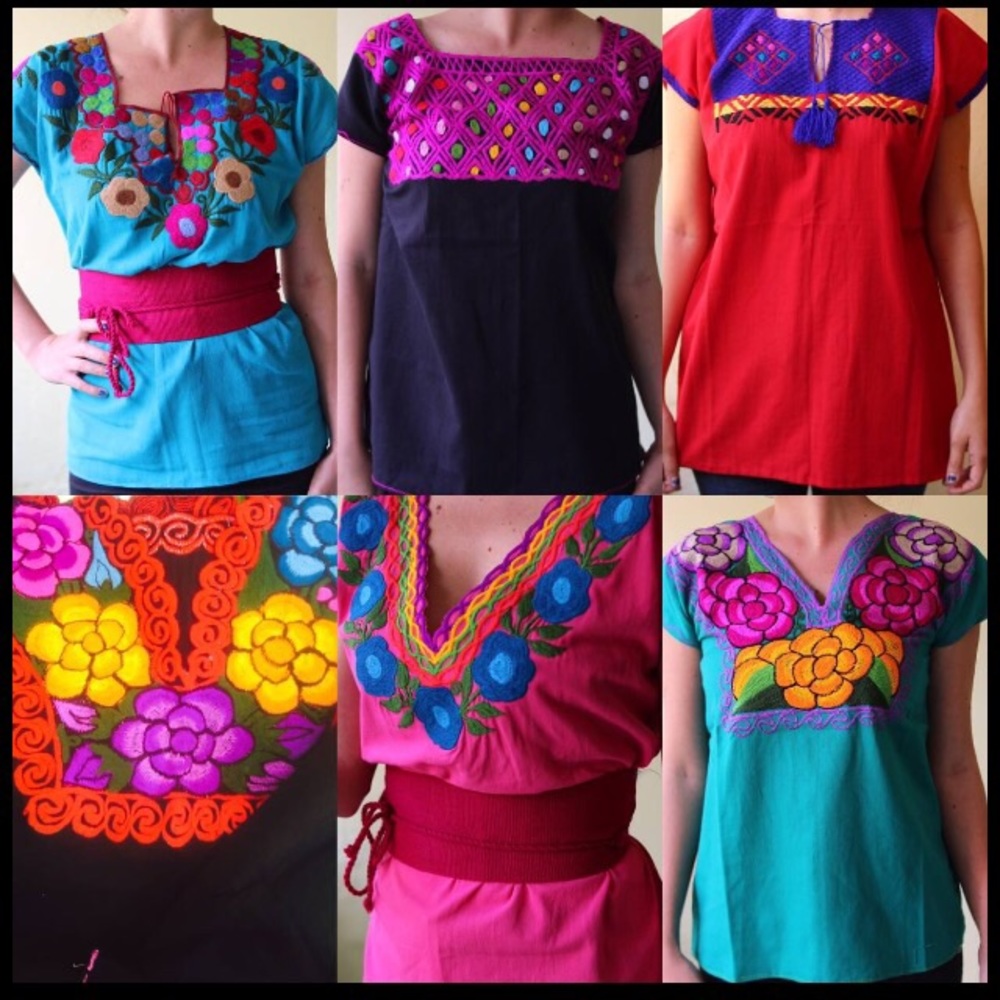 Embroidered Handmade Mexican Blouse Ask before buy