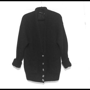 Oversized Sweater Cardi with Front Pockets