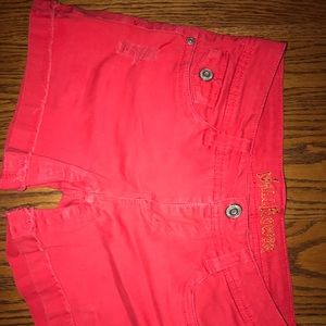 Size 5 red shorts